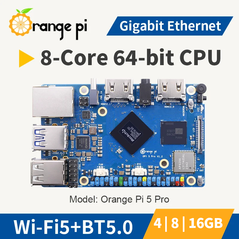 Orange Pi 5 Pro 16 8 4GB RAM L - đánh giá và giá Orange Pi 5 Plus 16Gb
